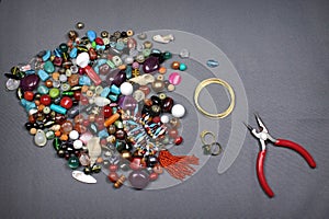 Composition of jewelry making supplies