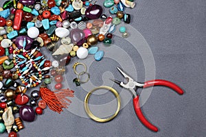 Composition of jewelry making supplies