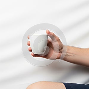 Composition is minimalistic, focusing on the interaction between