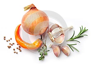 Composition of onions and spices