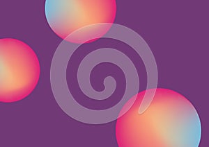 Composition of orange spots icon on purple background