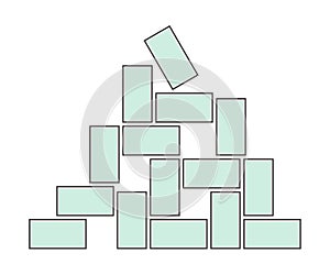 Composition of the photo frames for the wall