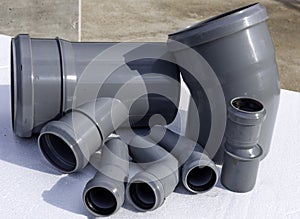 Composition from plastic sewer pipes
