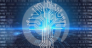 Composition of processor circuit board over binary coding