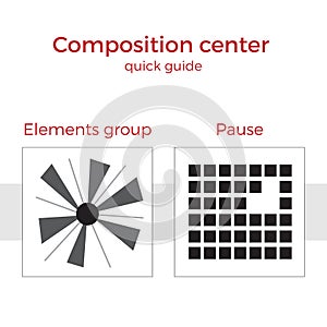 Composition quick guide vector illustration