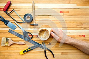 Composition with reapair instruments