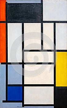 Composition with Red, Blue, Black, Yellow, and Grey, Piet Mondriaan