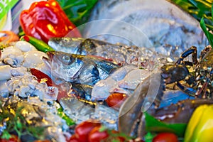 The composition of seafood