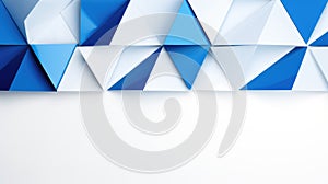 composition triangles background blue