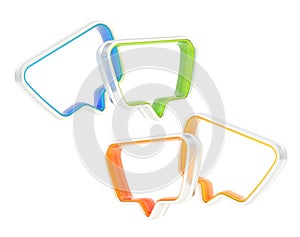 Composition of two text bubbles