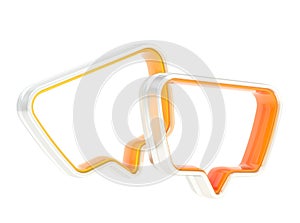 Composition of two text bubbles