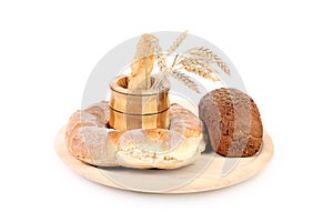 Composition of various healthy bread.