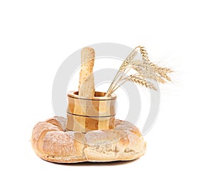 Composition of various healthy bread.