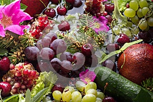 Composition from vegetables and fruit