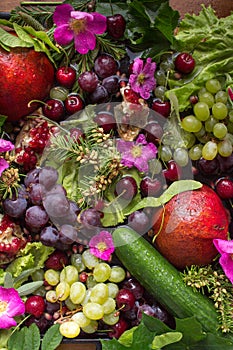 Composition from vegetables and fruit