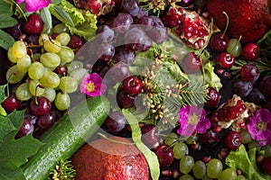 Composition from vegetables and fruit