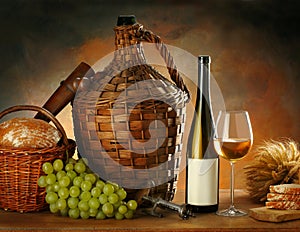 Composition with wine