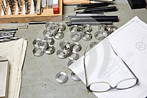 Composition of work tools.