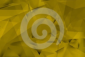 Composition of yellowish triangles with shadows