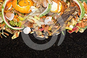Compost with composted soil