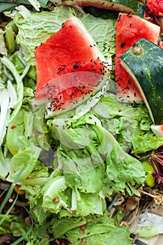 Compost and composted soil cycle as a composting pile