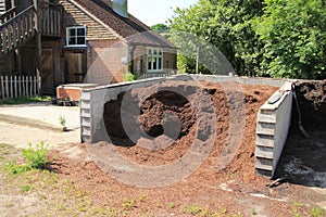 Compost for the plants in Great Dixter House & Gardens in the summer.