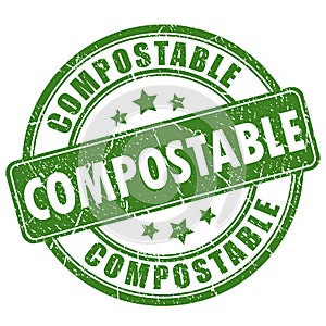 Compostable stamp