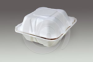 Compostable take out box (with clipping path)