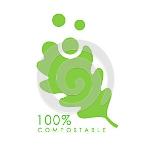 Compostable vector logo