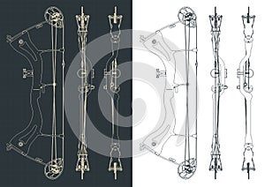 Compound hunting bow blueprints