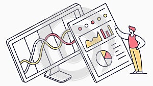 Comprehensive Business Analytics Dashboard, vector design Generative AI