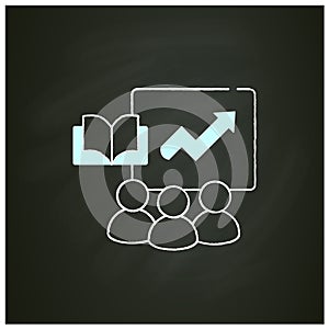 Business training chalk icon