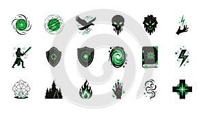 Fantasy Gaming and Magic Icon Set