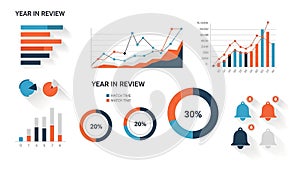 Business Data Visualization Infographic Elements Kit