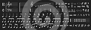 Comprehensive Collection of Musical Notation Elements