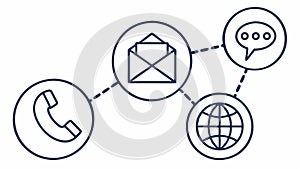 Comprehensive Communication Network, Global User Reach, vector design Generative AI