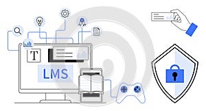 Comprehensive Learning Management System with E-Learning Tools, Security, and Interactive Content