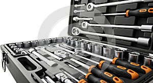 Comprehensive Tool Set with Sockets and Wrenches in Durable Case