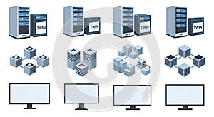 Technology and Computing Elements Vector Set