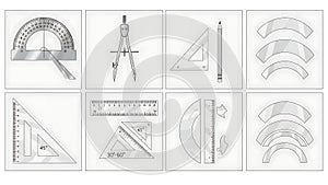 Drafting and Geometry Tools Collection