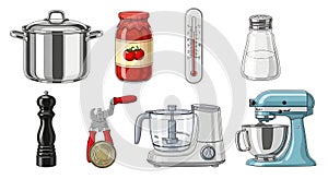 Essential Kitchen Utensils and Appliances Collection