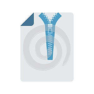 Compress file Color Vector Icon which can easily modify or edit