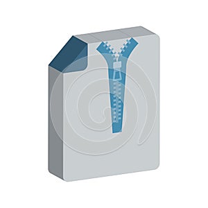 Compress file Color Vector Icon which can easily modify or edit