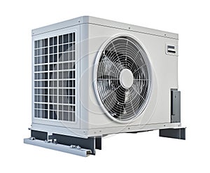Compressor for AC system on transparent background as a graphic elements for advertisements photo
