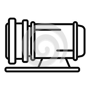 Compressor equipment icon outline vector. Air machine