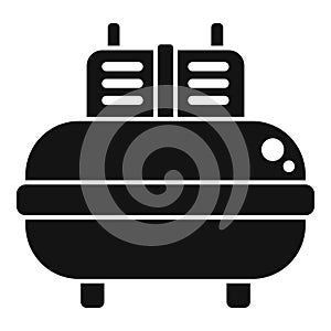 Compressor icon simple vector. Air machine