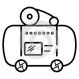 Compressor icon vector