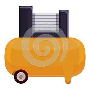 Compressor station icon, cartoon style