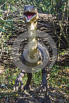 Compsognathus in forest