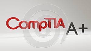 ComptiA A+ 3D Render illustration